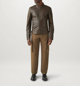 Chaqueta de Cuero Genuino de Piel de Vaca OEM Personalizada, Pura Moda, Mejor Precio, Hecha en Pakistán, Oferta al por Mayor para Hombres 2026 - Product Image 3