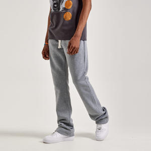 2024 Custom Logo Flare Sweat Pants for <b>Men</b> Casual Cotton Blank Joggers <b>Printed</b> Gym Sport Stacked Leisure <b>Trousers</b> - Product Image 1