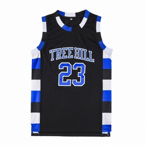 Maillot de basket-ball en maille de Polyester à Sublimation personnalisée, tissu respirant à séchage rapide - Product Image 2