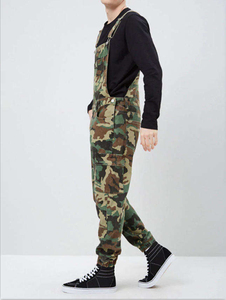 Unisex Overalls Jumpsuit Camouflage Denim 100% Cotton Front Flare Pocket Adjustable Breathable Costumes Straight <b>Jeans</b> Dungaree - Product Image 3