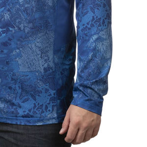 Superventas al por mayor camisas de pesca de manga larga Upf50 + IMPRESIÓN sublimación transpirable poliéster Spandex lona para el invierno - Product Image 6