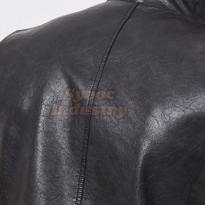 Gilet de motard en cuir noir pour hommes 2025 nouveau Style gilet de motard d'été en cuir de mouton véritable avec Protection du corps certifiée CE - Product Image 5