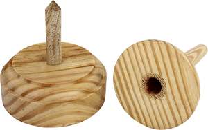 Soporte de hilo de madera Wood Arts con mecanismo giratorio, clásico, de 7 pulgadas, para hilar y guardar hilo y lana. - Product Image 4