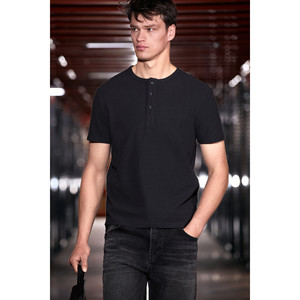 เสื้อยืดคอกลมติดกระดุมทรงปกติ GRIMELANGE CALPEN ผลิตจากผ้าฝ้ายออร์แกนิก 100% - Product Image 5