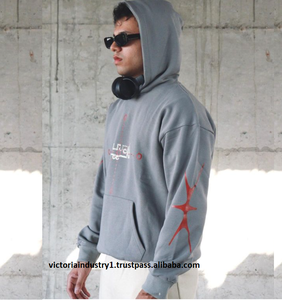 Venta al por mayor 3D Impreso Sudaderas con capucha Pareja de algodón Trajes de sudor Diseño personalizado Pantalla Puff Impreso Sudadera con capucha Conjuntos de manga larga Sudadera con capucha - Product Image 2