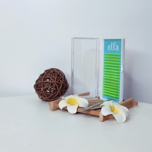 Extensions de cils néon 0,15 mm d'épaisseur, longueurs mixtes 7-12 mm, 15 mm, colorées et lumineuses, en fibre ELFA HY LON, naturelles et douces, du Vietnam - Product Image 4