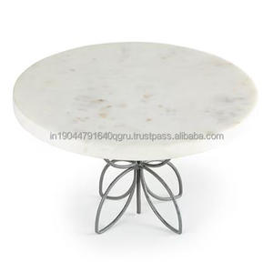 Wholesale Luxurious and Best Quality Metal Latest <b>Marble</b> Design <b>Cake</b> <b>Stand</b> With Premium Quality Finishing Pedestal - Product Image 1