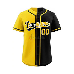 Camiseta de béisbol de manga corta de tamaño personalizado 2025, ropa deportiva unisex al por mayor, camiseta en blanco, opción de talla grande, impresión por sublimación - Product Image 6