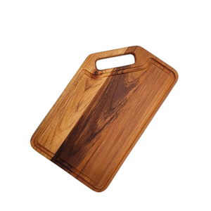 เขียงไม้อะคาเซียสีหนา1.5ซม. สำหรับงานครัวสับชีสเสิร์ฟอาหารงานนำเสนอ - Product Image 4