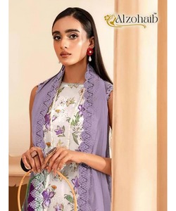 Venta al por mayor paquistaní SalwarKameez para las mujeres en algodón impreso vestido largo Maxi traje - Product Image 2