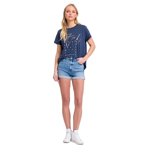 High Quality Custom <b>women's</b> Denim Shorts with Breathable Fit Pocket Streetwear Vintage Knee Length <b>for</b> <b>Women</b> <b>jean</b> shorts - Product Image 2
