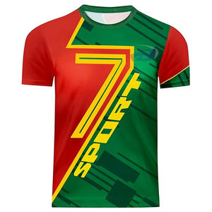 Conjunto de Uniforme de Fútbol para Adultos Unisex, Transpirable, con Estampado por Sublimación, Camiseta y Pantalones Cortos Rojos y Verdes - Product Image 2