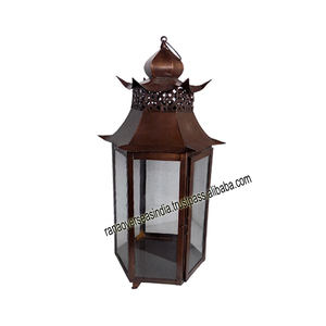 Best Quality Wholesale Iron and Glaas Candle Lanterns for Christmas Events Party Diwali Decoration - Product Image 5