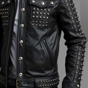 Combinaison de moto de course pour homme, coupe-vent, imperméable, veste en cuir décontractée pour affaires avec tissu denim, équipement de protection - Product Image 5