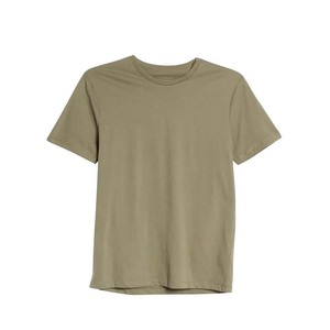 T-shirt en coton de bambou biologique, étiquette de marque personnalisée, durable, minimaliste, uni, manches courtes, en gros - Product Image 5