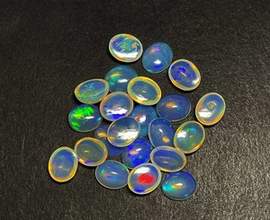 IGI certifié 5 carats opale de feu bleu éthiopien traité thermiquement cabochon ovale améthyste 9*11mm-20mm poire cristal GIA perle rouge naturelle - Product Image 1