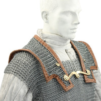 Armure médiévale en mailles d'aluminium faites à la main, Lorica Hamata, pour reconstitution historique, légère, anneaux butés, style romain, armure corporelle