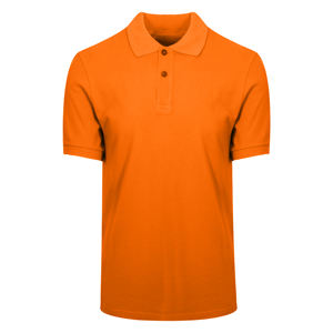 Polo de manga corta para hombre, camisa personalizada de alta calidad, 100% algodón, Color naranja, talla grande, novedad - Product Image 2