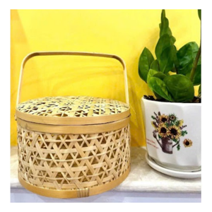 Cesta Tejida de Bambú Ecológica, Caja de Regalo para Picnic Hecha a Mano, Fábrica de Exportación de Vietnam - Product Image 6