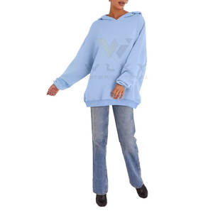 Sweats à capuche surdimensionnés pour femmes pour adultes Slim Fit Cotton Polyester Design personnalisable pour l'hiver - Product Image 5