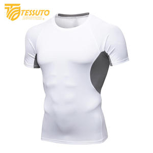 T-shirt de compression léger et respirant à séchage rapide pour hommes, pour la salle de sport, le yoga, le fitness, la course à pied, l'été, à manches courtes - Product Image 4