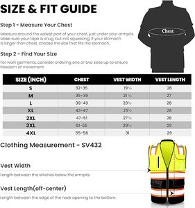 HCSP-Chaleco reflectante de seguridad con impresión de logotipo de suministro directo de fábrica personalizado, chaleco reflectante de rayas aprobado por Ce con cremallera y logotipo - Product Image 5
