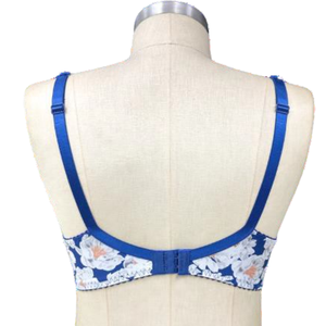 Sujetador Romántico de Uso Diario para Mujer, Copa Completa con Inserto de Encaje, Push-Up, Secado Rápido, Estampado, Spandex/Nailon, Espalda en U para Comodidad y Estilo - Product Image 2