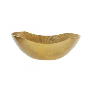 Cuencos de utensilios de cocina Diseño antiguo Cuenco de exhibición y servicio de alimentos de metal Color dorado Espejo pulido Uso de restaurante y hotel - Product Image 4