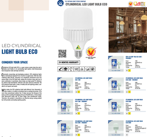 Livraison rapide de haute qualité ECO moderne minimaliste LED ampoules cylindriques en aluminium Standard bon prix TLC Vietnam - Product Image 5