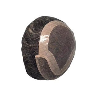 Peluca de Cabello Humano Taz Hair BD, Ondulado, Prótesis Capilar, 100% Cabello Remy Chino, con Frente de Encaje y Base Mono - Product Image 6