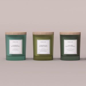 Candele profumate di fiori d'arancio e fagioli Tonka 170g ciascuna per bagni case salotti uffici - Product Image 2