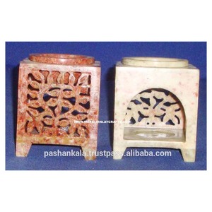 Natural Soapstone Handcrafted Aroma <b>Oil</b> <b>Burner</b> - Product Image 1