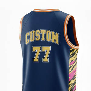 Maillot de basketball professionnel personnalisé pour homme, sans manches, anti-humidité, uniforme d'équipe personnalisé pour la compétition - Product Image 4