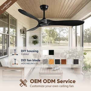 Ventilador de Techo Negro de 42 Pulgadas con 3 Aspas, Sin Luz, con Control Remoto, Motor DC Reversible Silencioso para Dormitorio y Sala de Estar - Product Image 4
