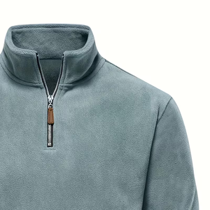 Sudadera de Hombre de Alta Calidad, 100% Algodón, con Cierre, Cuello Camisero, Transpirable, Precio de Mayoreo, Sudadera de Moda - Product Image 5