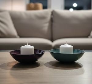 Porte-bougie en métal au design moderne pour bougie de dîner, forme de plaque de couleur, écologique, fait à la main, décoration de la maison, cadeau de la Saint-Valentin - Product Image 2