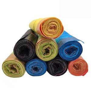 ถุงขยะพลาสติก HDPE LDPE แบบเชือกรูดถุงขยะถุงขยะจากเวียดนาม - Product Image 1