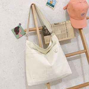 Custom Cotton <b>Canvas</b> <b>Tote</b> College Shoulder Bag For Men Women Daily Use Storage Bag With Belt Handle Latest Bag For College - Product Image 3
