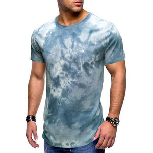 Camiseta de Secado Rápido 100% Algodón con Tinte Anudado para Hombre, Corte Holgado, Logotipo Personalizado, Manga Corta, Servicio OEM, Transpirable - Product Image 4