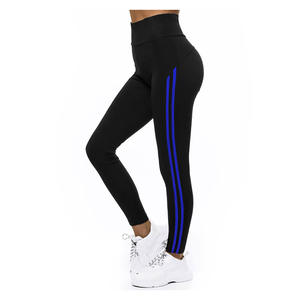 Running Sports Pants Women High Waist Activewear Stretch Fitness Gym Workout Elastic Waist Yoga <b>Leggings</b> - Product Image 2