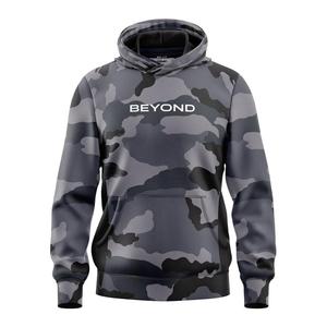 Sweat à capuche pour homme de qualité supérieure, coupe ajustée, séchage rapide, respirant, manches longues, doublure polaire, polyester/coton, impression par sublimation - Product Image 6