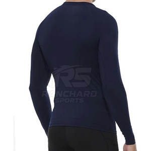 เสื้อคอมเพรสชั่นผู้ชายสีพื้น แฟชั่นฤดูร้อน ผลิตในปากีสถาน - Product Image 5