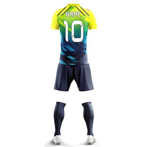 Uniforme de Fútbol Personalizado de Alta Calidad con Logotipo, Uniforme de Club de Fútbol Unisex de Poliéster, Pantalones Cortos, Incluye Nombre Sublimado, Verde - Product Image 3