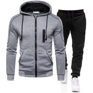 Chándal con estampado de moda para hombre, Sudadera con capucha y cremallera, pantalones de chándal, trajes de dos piezas, conjuntos deportivos informales para correr para hombre - Product Image 2