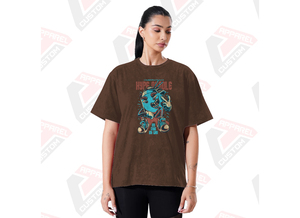 เสื้อยืดผ้ายีนส์ผ้ายีนส์ผ้าลูกฟูกสำหรับผู้หญิงทันสมัยทันสมัยทันสมัยผ้าลินินเป็นมิตรต่อสิ่งแวดล้อมผ้าปะติดลูกปัด - Product Image 4