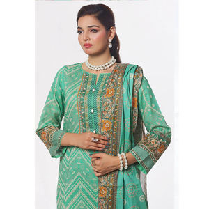 Conjunto de Shalwar Kameez de 3 Piezas para Mujer, Bordado Completo, de Alta Calidad, Secado Rápido, Ligero, para Todas las Temporadas, MOQ Bajo, Estilo Indio, 2025 - Product Image 6