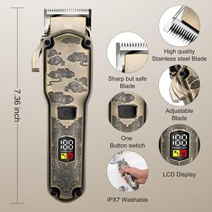 Tondeuse Électrique Professionnelle Sans Fil pour Nez et Corps, Étanche IPX7, Kit de Tondeuse et de Coupe Cheveux avec Manuel d'Utilisation en Français, Cadeau - Product Image 2