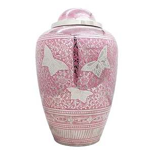 Metal Cremation <b>Urn</b> for Adult Human Ashes <b>Large</b> Handcrafted Funeral Memorial Decorative Burial <b>Urn</b> - Product Image 6