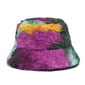 Sombrero de pescador de invierno de piel sintética, gorro de pescador esponjoso cálido de lujo, ropa de calle Unisex, sombreros de moda, logotipo personalizado, Etiqueta Privada - Product Image 4