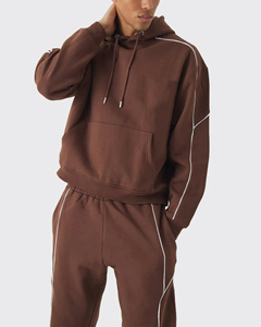 Chándal de gran tamaño con Sudadera con capucha y pantalón Cómodo y elegante Ropa informal de verano Chándal transpirable de hip hop para hombres - Product Image 4